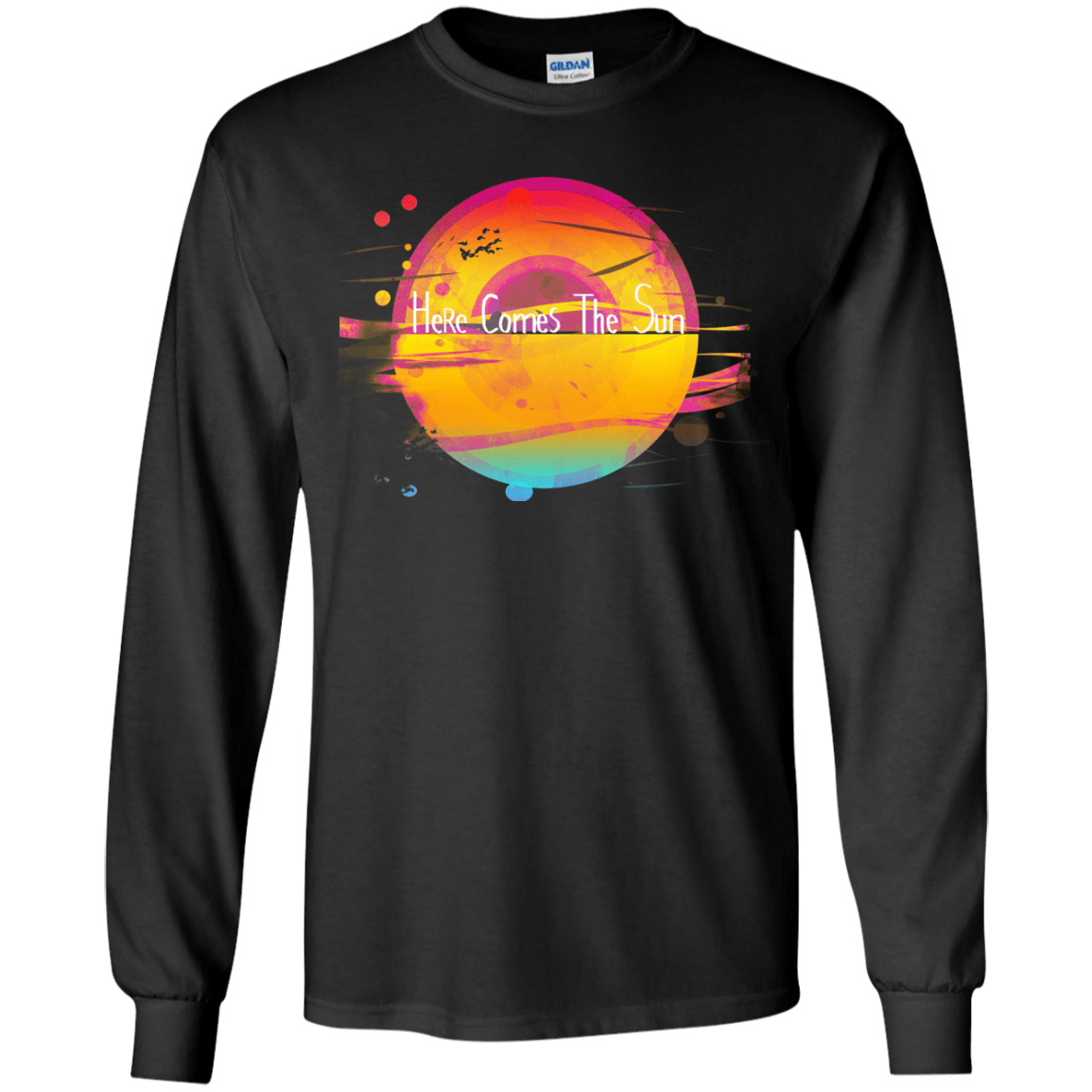 T-Shirts Black / YS Here Comes The Sun (2) Youth Long Sleeve T-Shirt