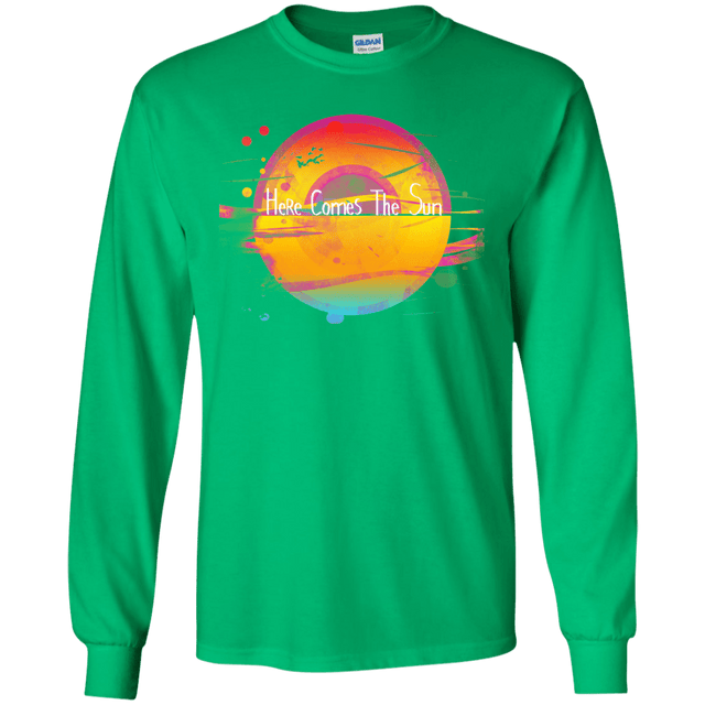 T-Shirts Irish Green / YS Here Comes The Sun (2) Youth Long Sleeve T-Shirt
