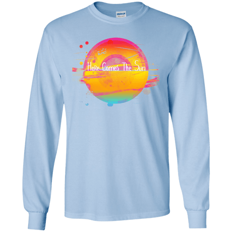 T-Shirts Light Blue / YS Here Comes The Sun (2) Youth Long Sleeve T-Shirt