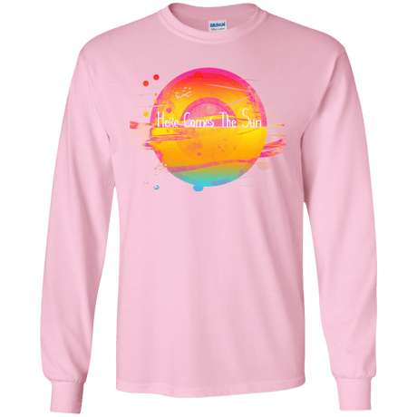 T-Shirts Light Pink / YS Here Comes The Sun (2) Youth Long Sleeve T-Shirt