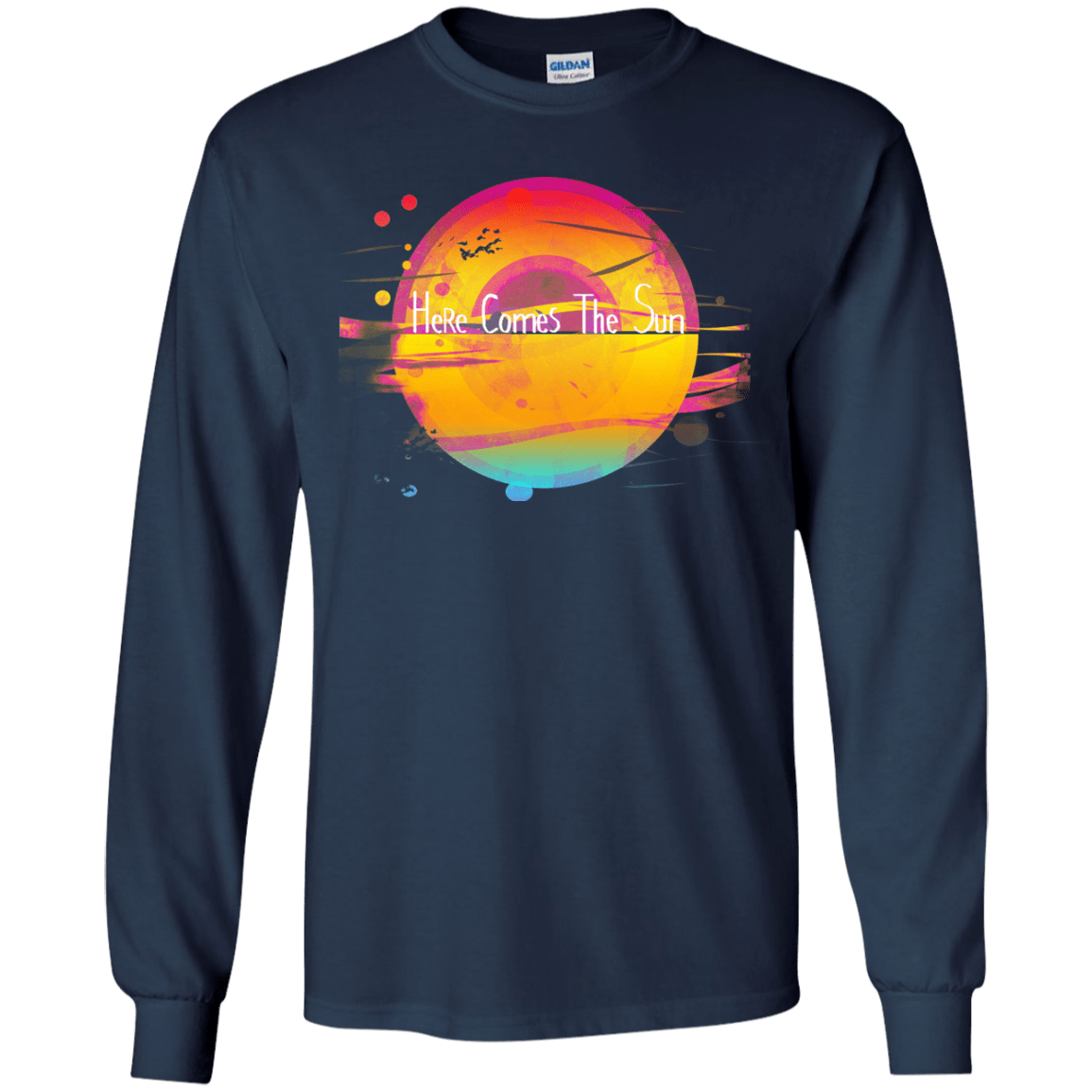 T-Shirts Navy / YS Here Comes The Sun (2) Youth Long Sleeve T-Shirt