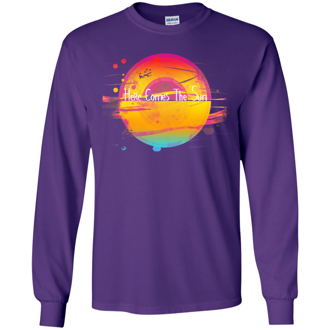 T-Shirts Purple / YS Here Comes The Sun (2) Youth Long Sleeve T-Shirt