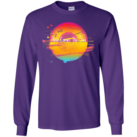 T-Shirts Purple / YS Here Comes The Sun (2) Youth Long Sleeve T-Shirt
