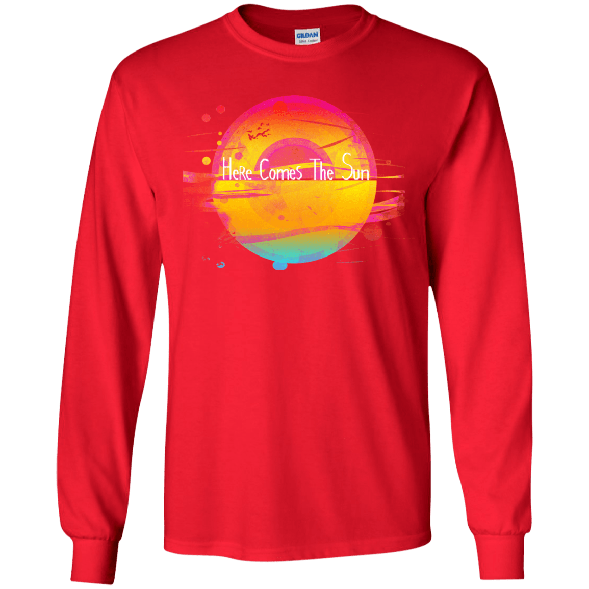 T-Shirts Red / YS Here Comes The Sun (2) Youth Long Sleeve T-Shirt