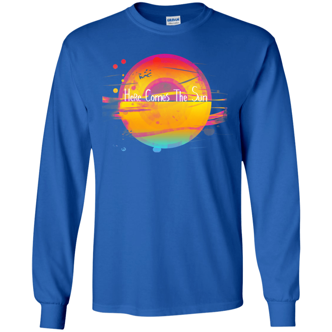 T-Shirts Royal / YS Here Comes The Sun (2) Youth Long Sleeve T-Shirt