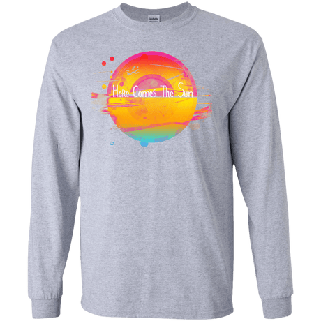 T-Shirts Sport Grey / YS Here Comes The Sun (2) Youth Long Sleeve T-Shirt