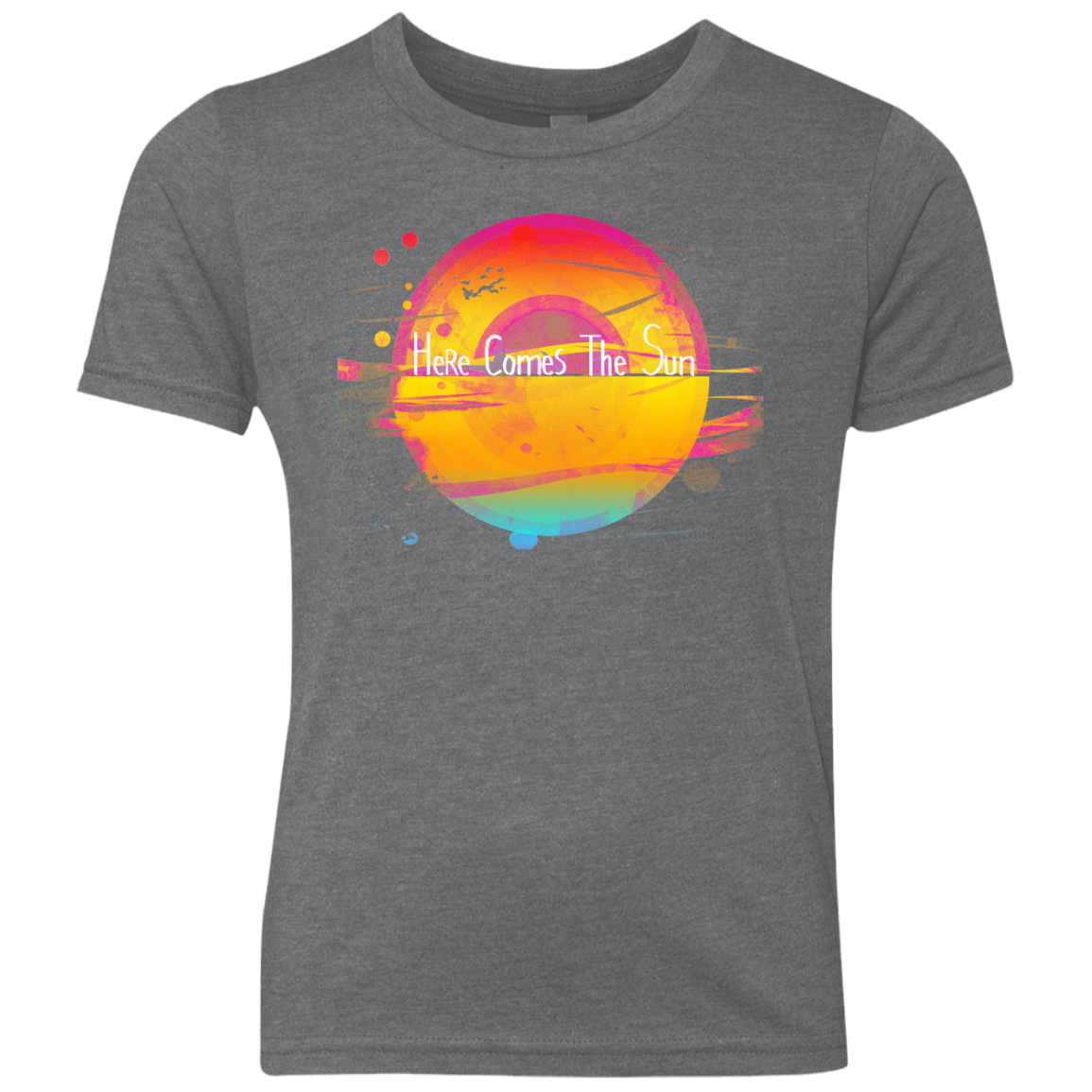 T-Shirts Premium Heather / YXS Here Comes The Sun (2) Youth Triblend T-Shirt