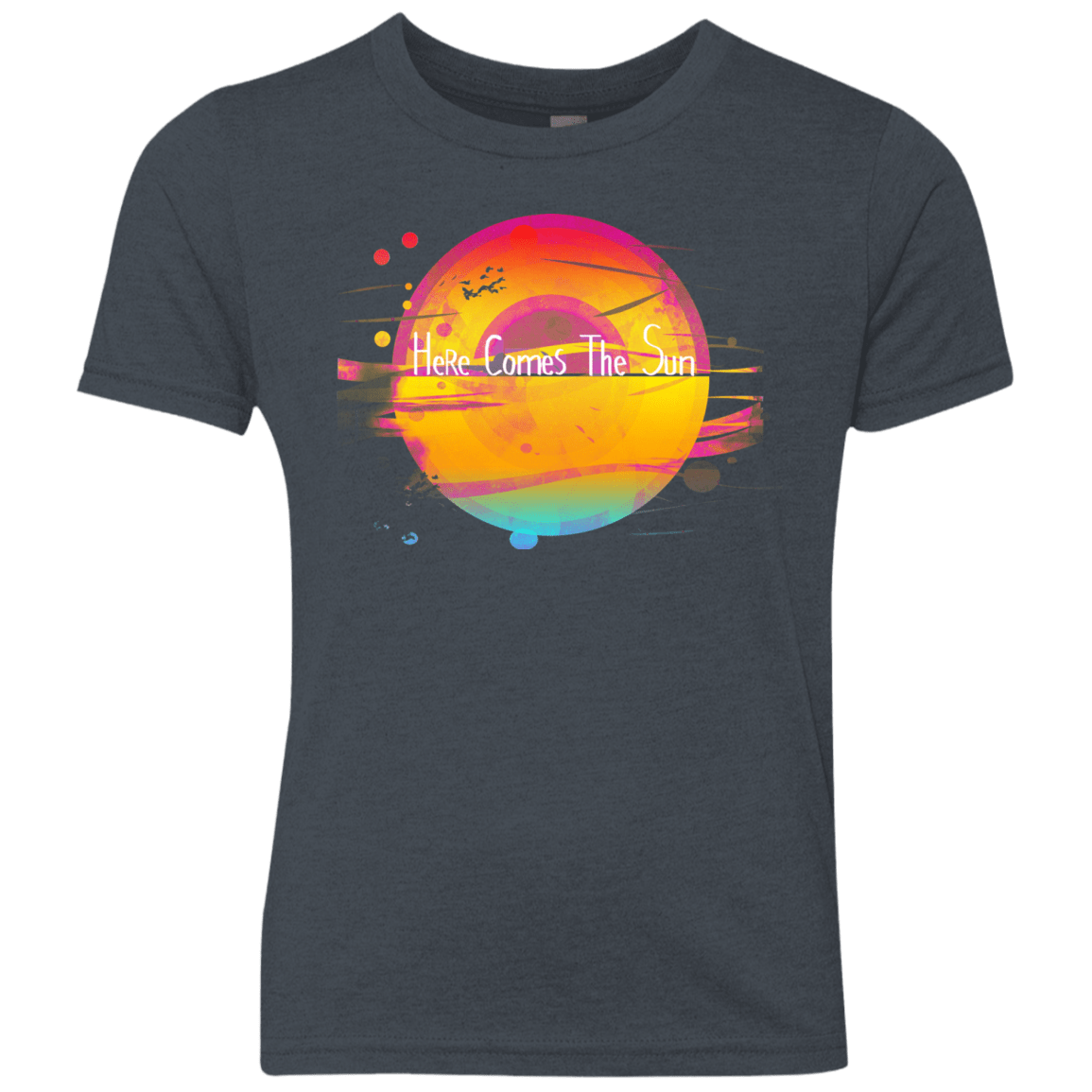 T-Shirts Vintage Navy / YXS Here Comes The Sun (2) Youth Triblend T-Shirt