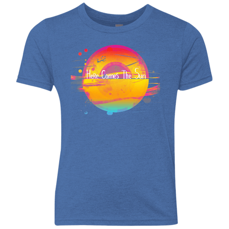 T-Shirts Vintage Royal / YXS Here Comes The Sun (2) Youth Triblend T-Shirt