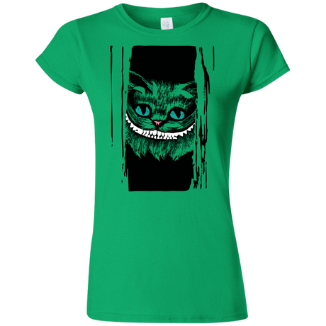 T-Shirts Irish Green / S Here's Cheshire Junior Slimmer-Fit T-Shirt