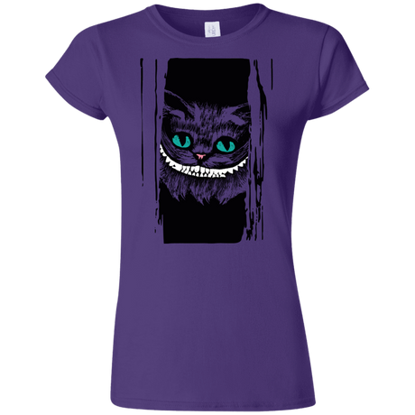 T-Shirts Purple / S Here's Cheshire Junior Slimmer-Fit T-Shirt