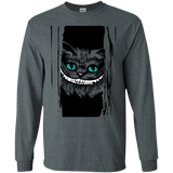 T-Shirts Dark Heather / S Here's Cheshire Men's Long Sleeve T-Shirt