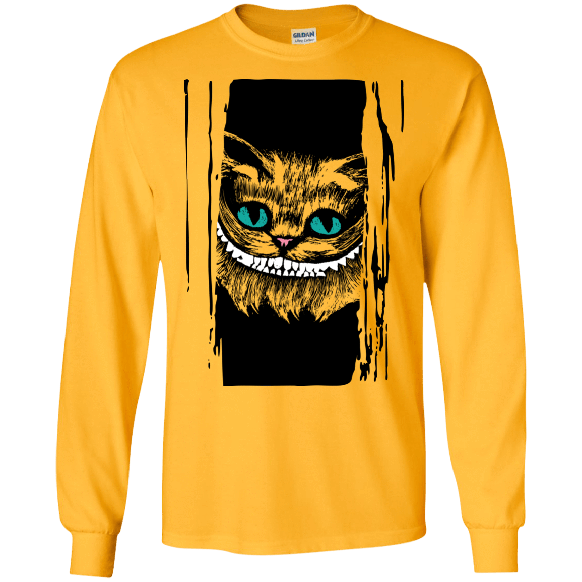 T-Shirts Gold / S Here's Cheshire Men's Long Sleeve T-Shirt