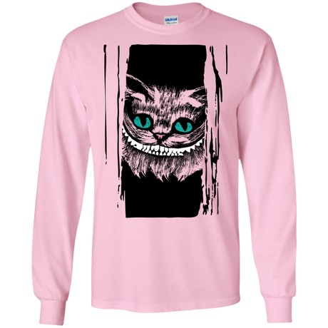 T-Shirts Light Pink / S Here's Cheshire Men's Long Sleeve T-Shirt