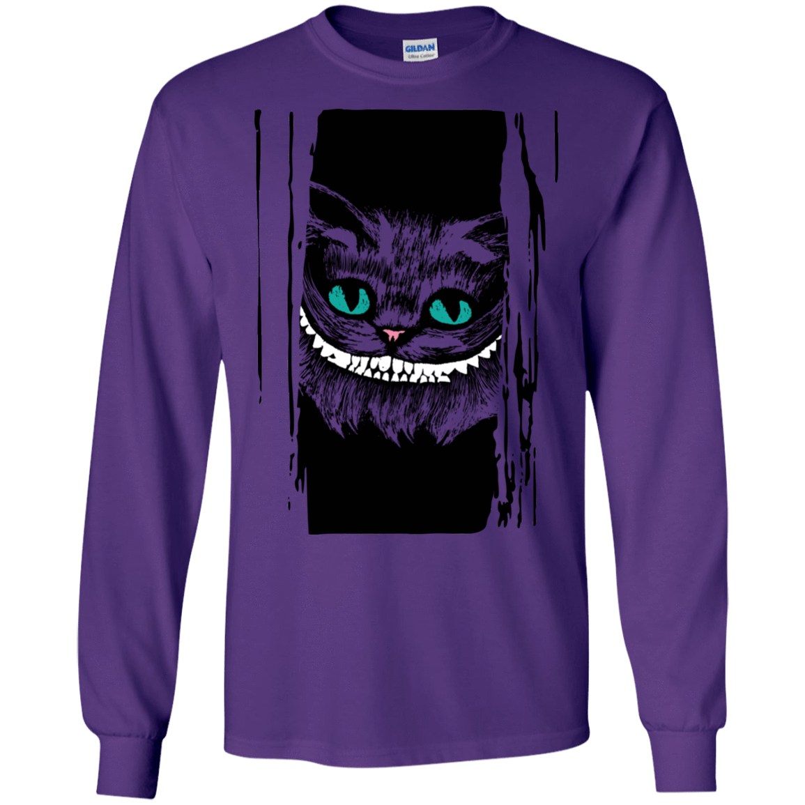 T-Shirts Purple / S Here's Cheshire Men's Long Sleeve T-Shirt