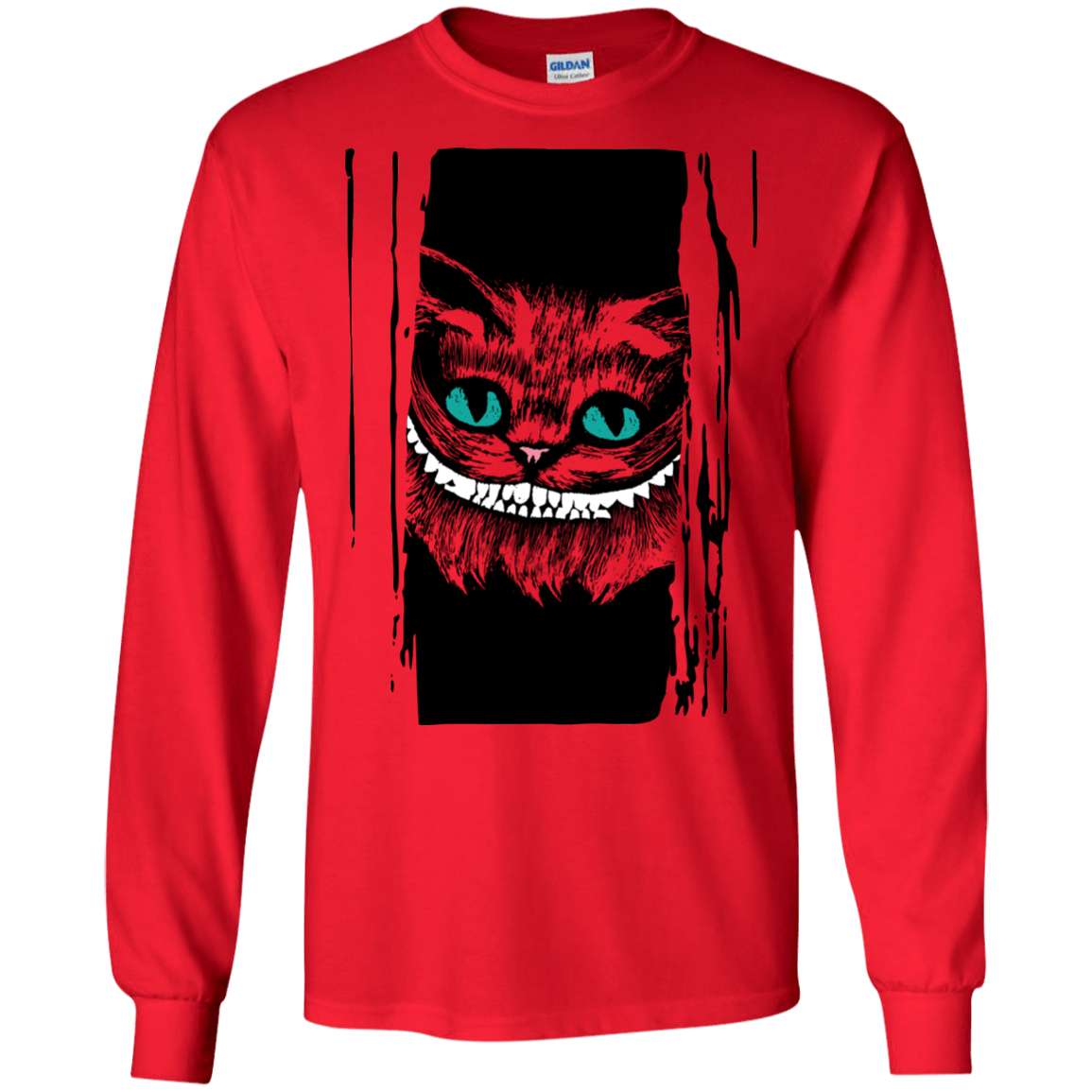 T-Shirts Red / S Here's Cheshire Men's Long Sleeve T-Shirt