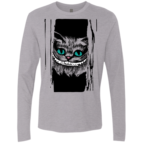 T-Shirts Heather Grey / S Here's Cheshire Men's Premium Long Sleeve