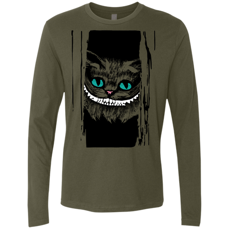 T-Shirts Military Green / S Here's Cheshire Men's Premium Long Sleeve