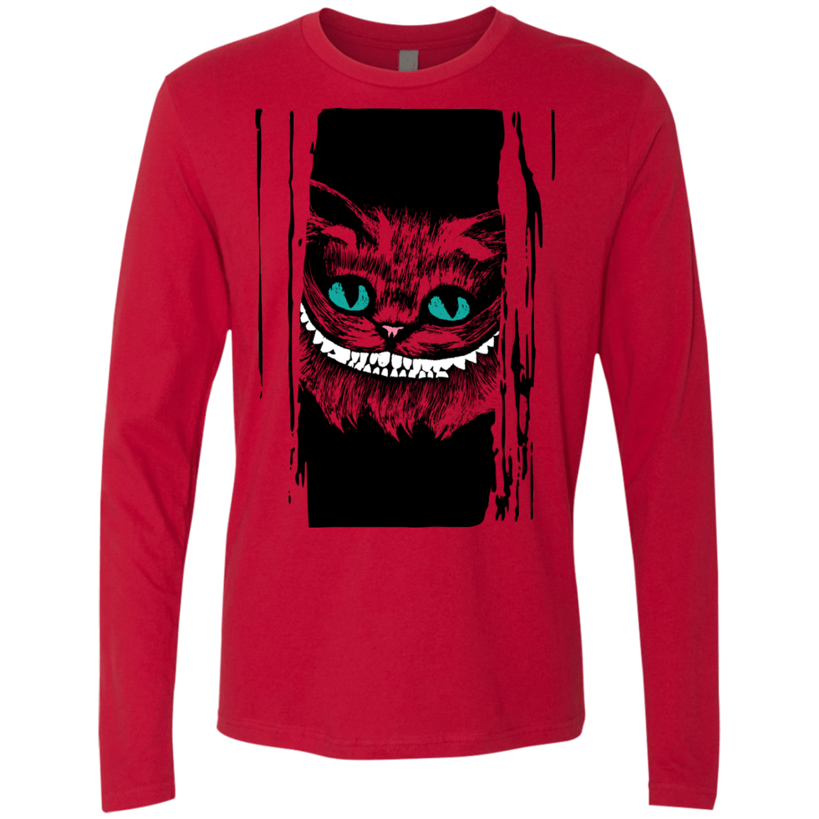 T-Shirts Red / S Here's Cheshire Men's Premium Long Sleeve