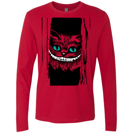 T-Shirts Red / S Here's Cheshire Men's Premium Long Sleeve