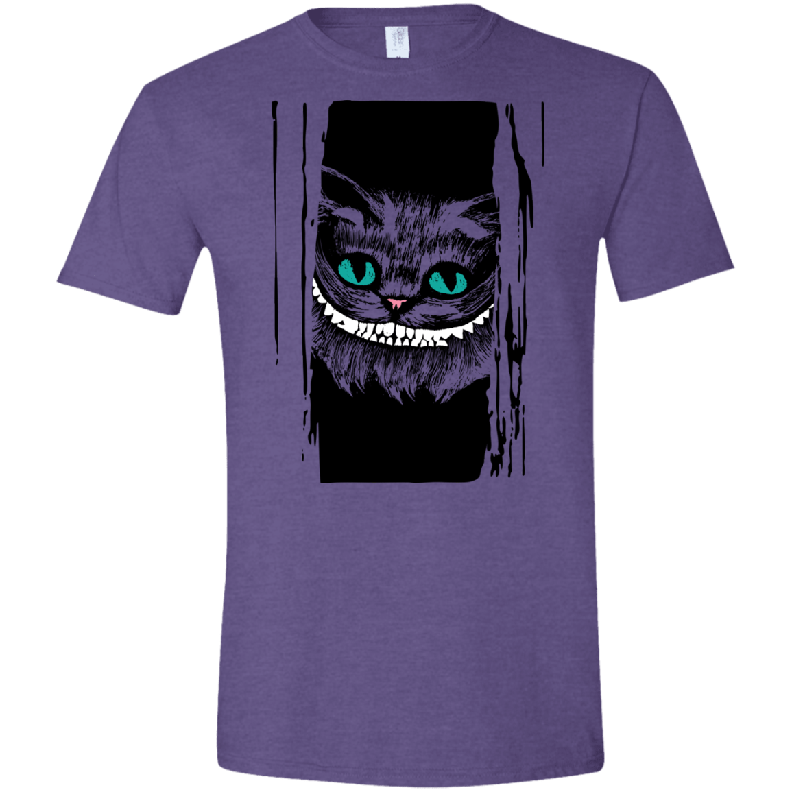 T-Shirts Heather Purple / S Here's Cheshire Men's Semi-Fitted Softstyle