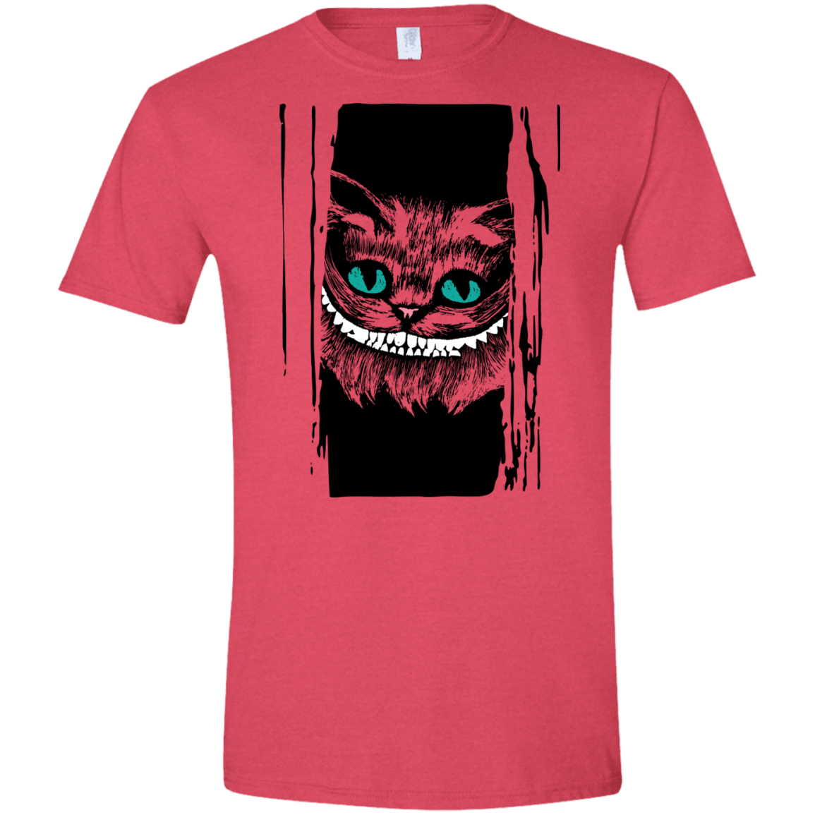 T-Shirts Heather Red / S Here's Cheshire Men's Semi-Fitted Softstyle