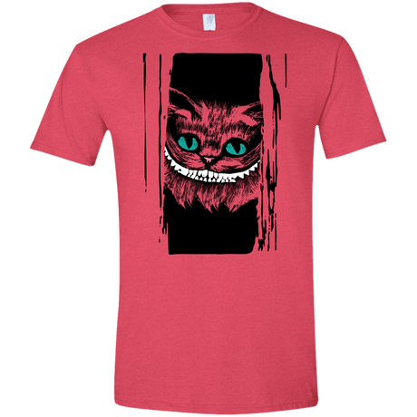 T-Shirts Heather Red / S Here's Cheshire Men's Semi-Fitted Softstyle