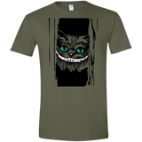 T-Shirts Military Green / S Here's Cheshire Men's Semi-Fitted Softstyle