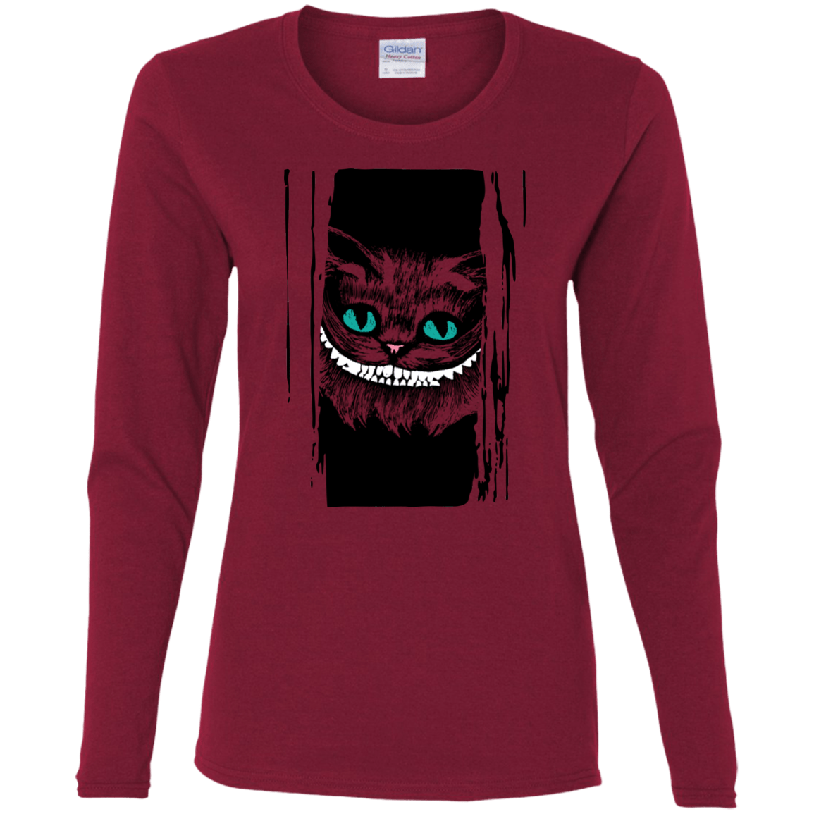 T-Shirts Cardinal / S Here's Cheshire Women's Long Sleeve T-Shirt