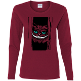 T-Shirts Cardinal / S Here's Cheshire Women's Long Sleeve T-Shirt