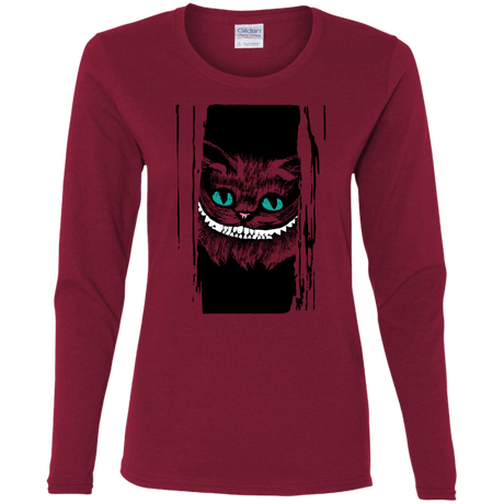 T-Shirts Cardinal / S Here's Cheshire Women's Long Sleeve T-Shirt