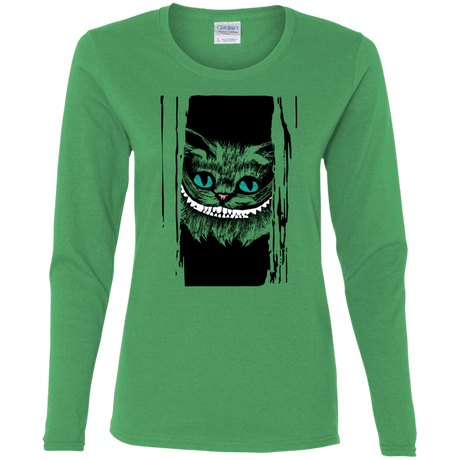 T-Shirts Irish Green / S Here's Cheshire Women's Long Sleeve T-Shirt