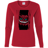 T-Shirts Red / S Here's Cheshire Women's Long Sleeve T-Shirt