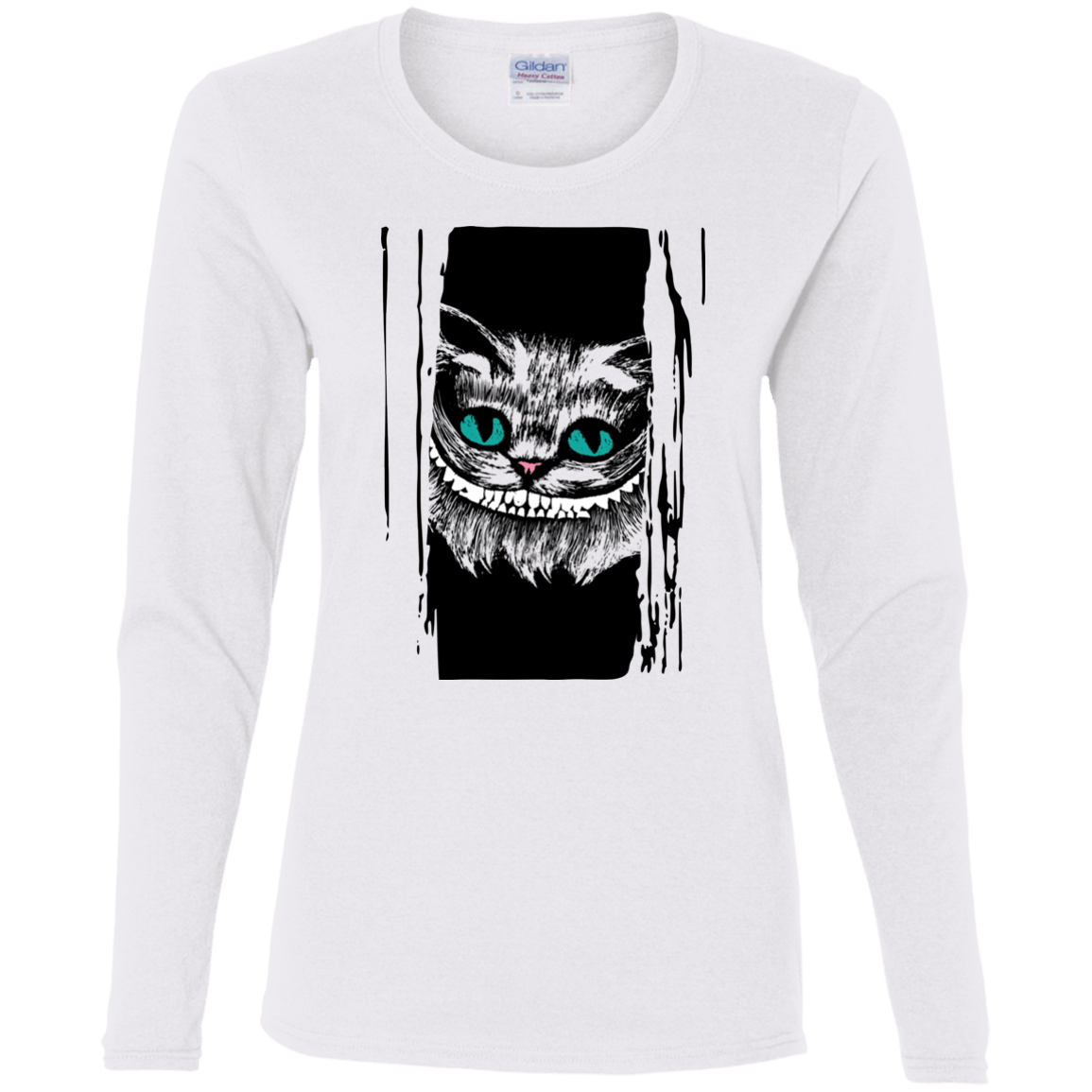 T-Shirts White / S Here's Cheshire Women's Long Sleeve T-Shirt