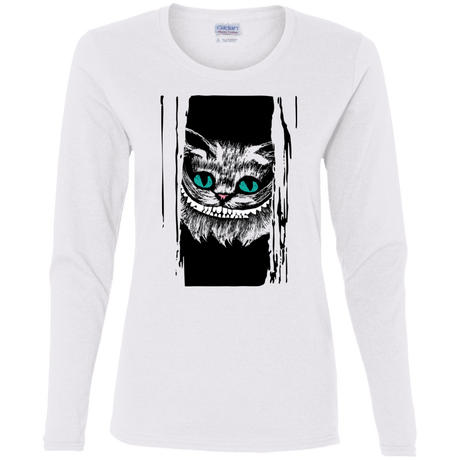 T-Shirts White / S Here's Cheshire Women's Long Sleeve T-Shirt
