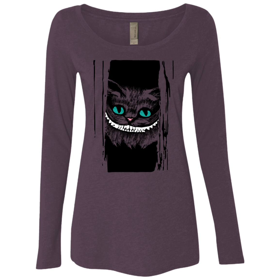 T-Shirts Vintage Purple / S Here's Cheshire Women's Triblend Long Sleeve Shirt
