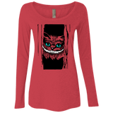 T-Shirts Vintage Red / S Here's Cheshire Women's Triblend Long Sleeve Shirt