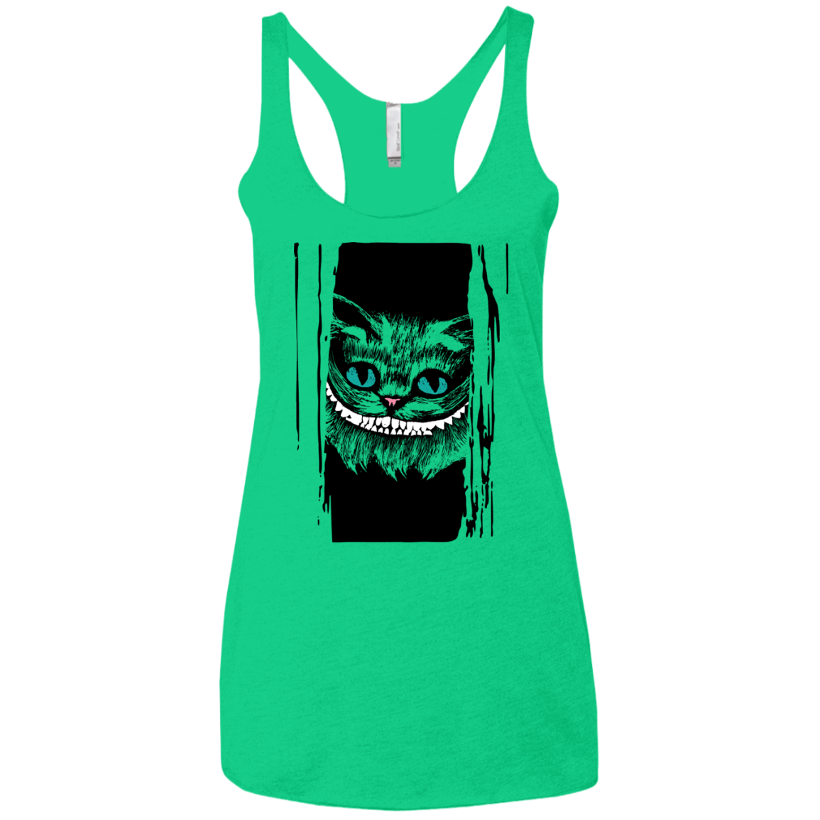 T-Shirts Envy / X-Small Here's Cheshire Women's Triblend Racerback Tank