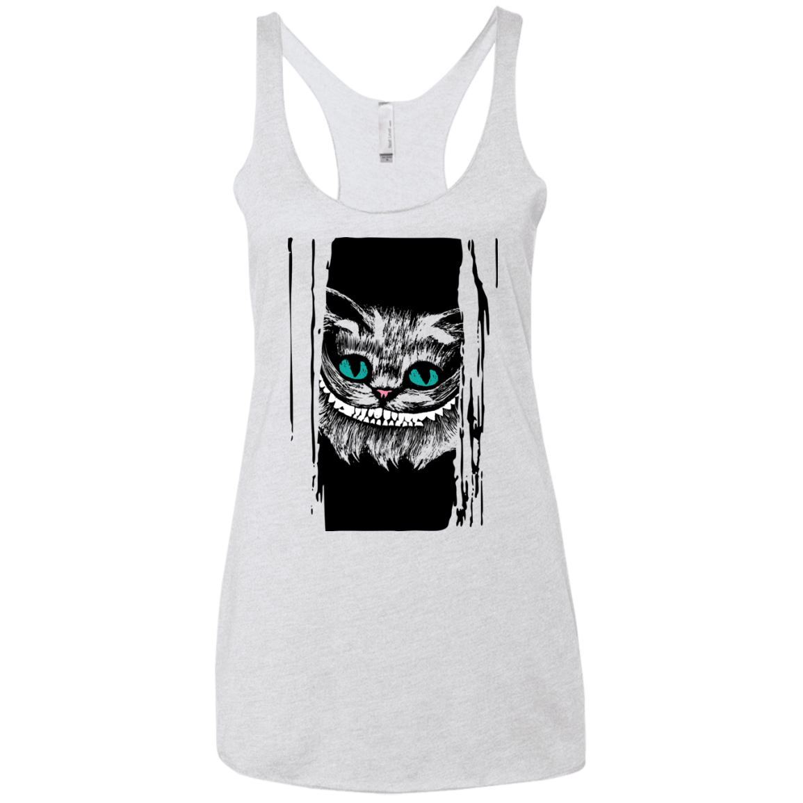 T-Shirts Heather White / X-Small Here's Cheshire Women's Triblend Racerback Tank