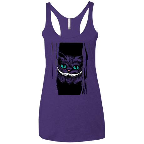 T-Shirts Purple Rush / X-Small Here's Cheshire Women's Triblend Racerback Tank