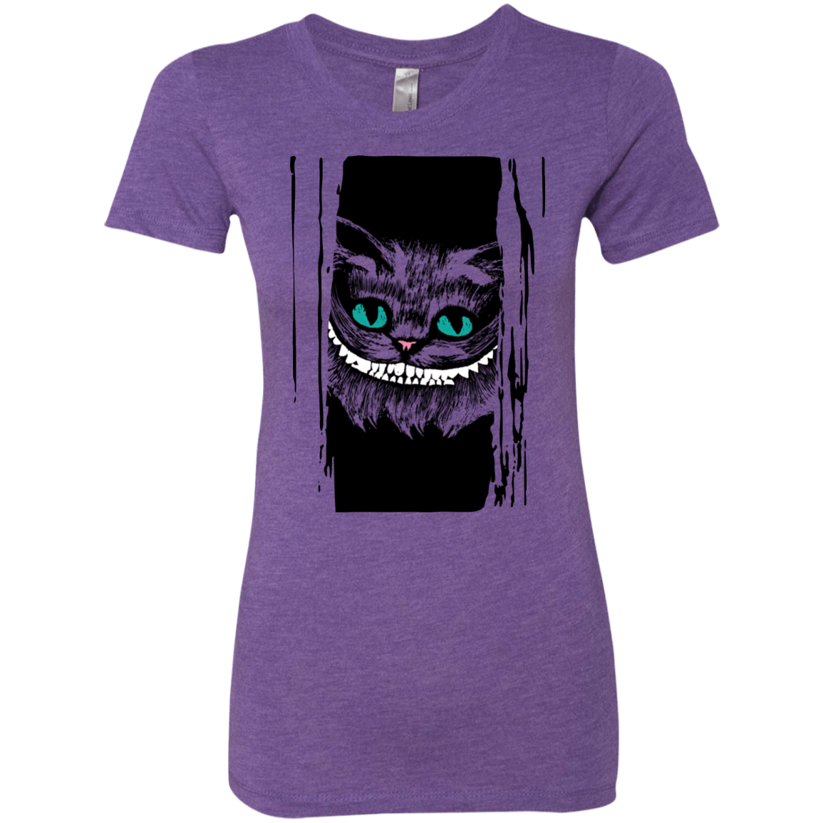 T-Shirts Purple Rush / S Here's Cheshire Women's Triblend T-Shirt