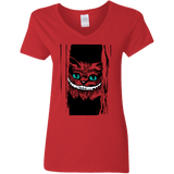 T-Shirts Red / S Here's Cheshire Women's V-Neck T-Shirt