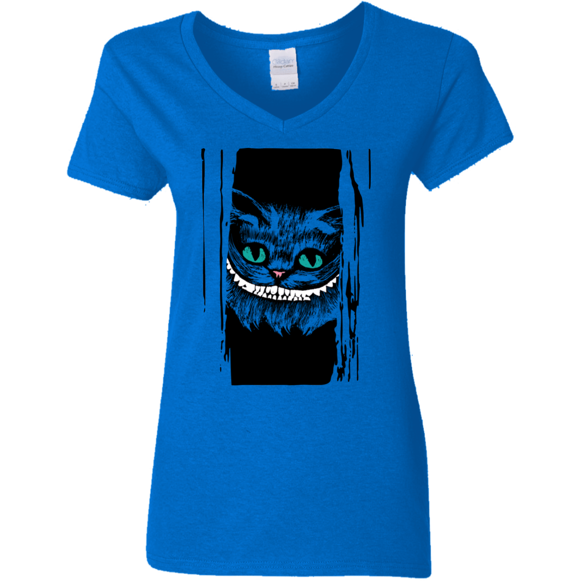 T-Shirts Royal / S Here's Cheshire Women's V-Neck T-Shirt