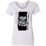 T-Shirts White / S Here's Cheshire Women's V-Neck T-Shirt