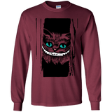 T-Shirts Maroon / YS Here's Cheshire Youth Long Sleeve T-Shirt