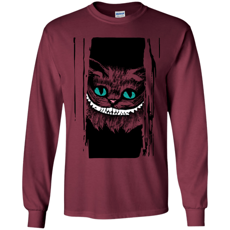 T-Shirts Maroon / YS Here's Cheshire Youth Long Sleeve T-Shirt