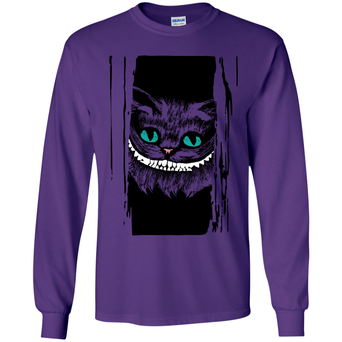 T-Shirts Purple / YS Here's Cheshire Youth Long Sleeve T-Shirt