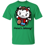 T-Shirts Irish Green / S Heres Johnny Kitty T-Shirt