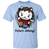 T-Shirts Light Blue / S Heres Johnny Kitty T-Shirt