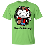 T-Shirts Lime / S Heres Johnny Kitty T-Shirt